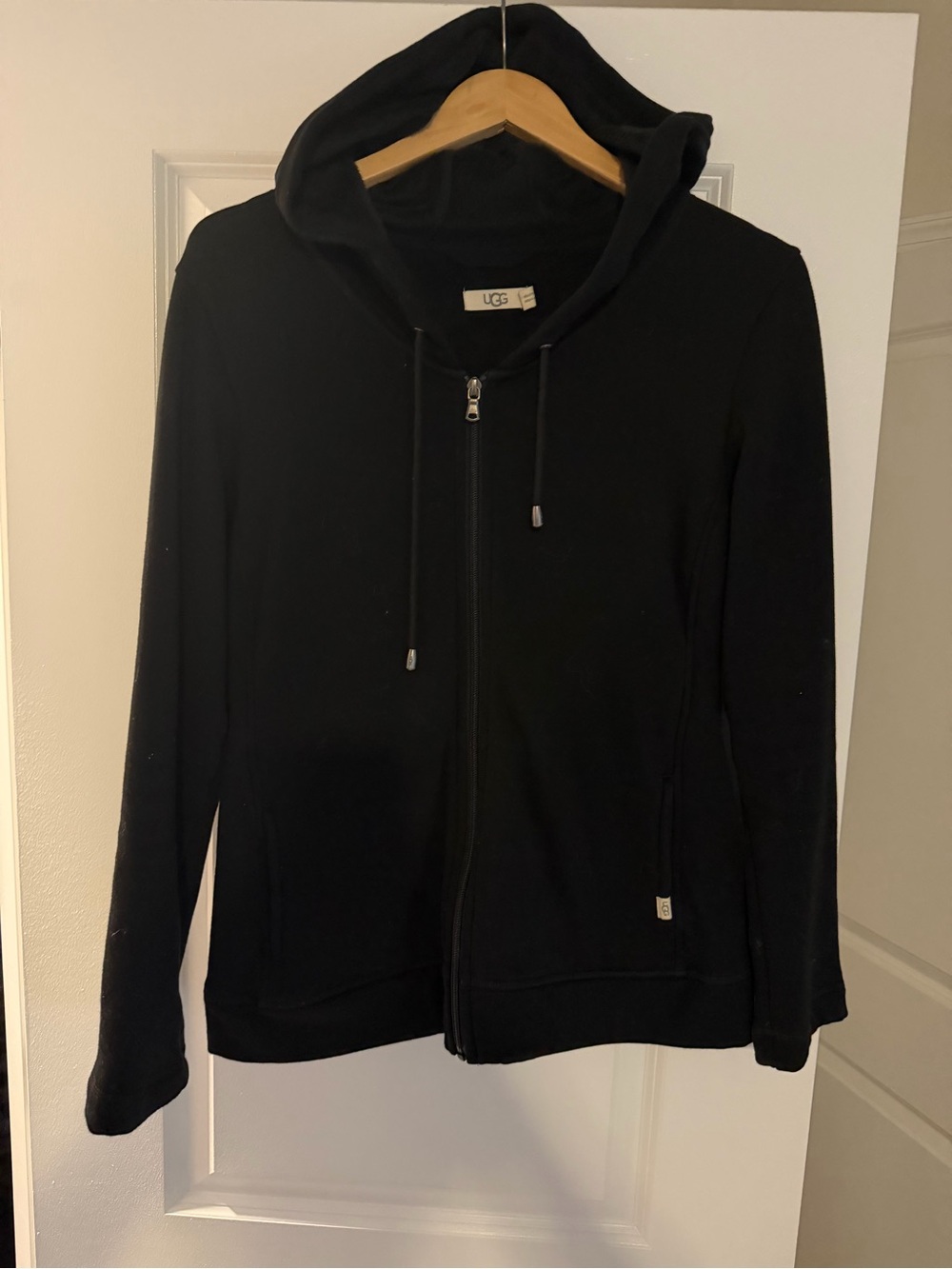 UGG Black Full-Zip Hooded Sweatshirt